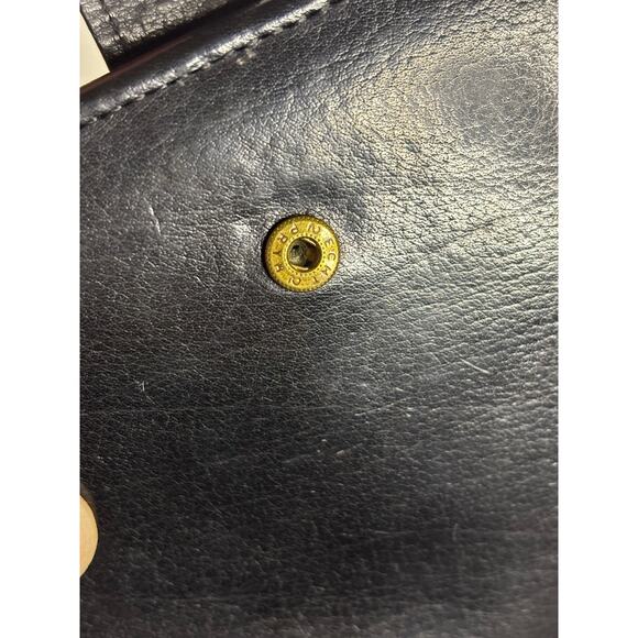 Vintage Coach Buffalo Leather Wallet Black Bifold Coin Pouch ID Slot Classic - Picture 10 of 14